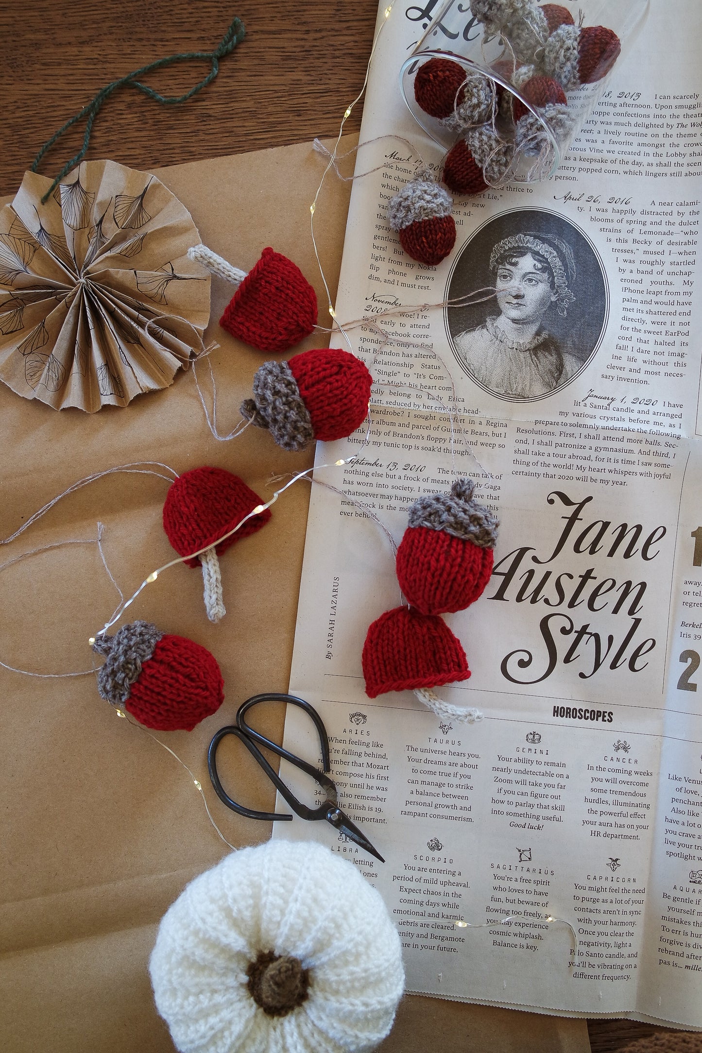 Addobbi di Natale, Ghianda, Fungo e Zucche