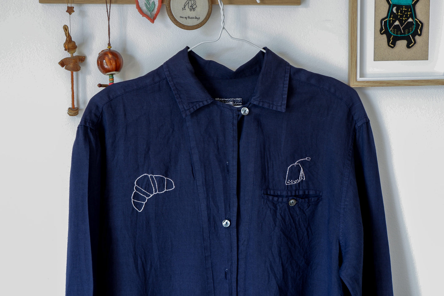 Camicia colazione blu