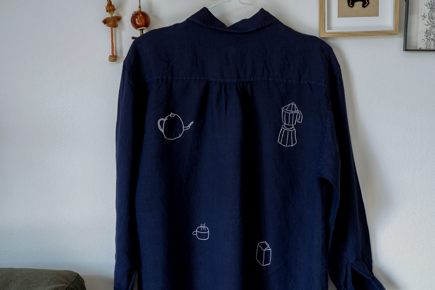 Camicia colazione blu
