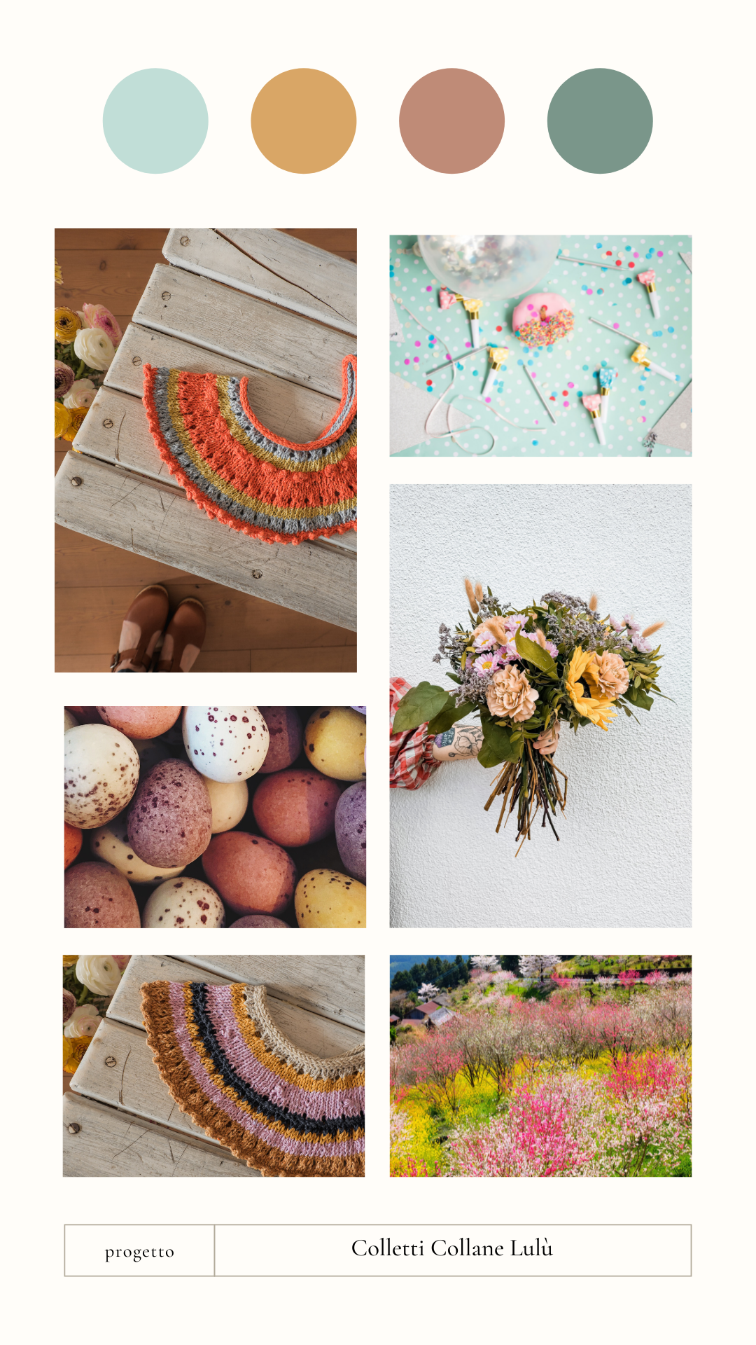 Colletto Lulù in cotone denim - Vivacità