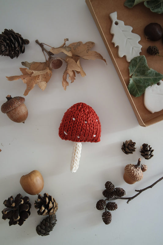 Spilla Fungo Velenoso in cotone