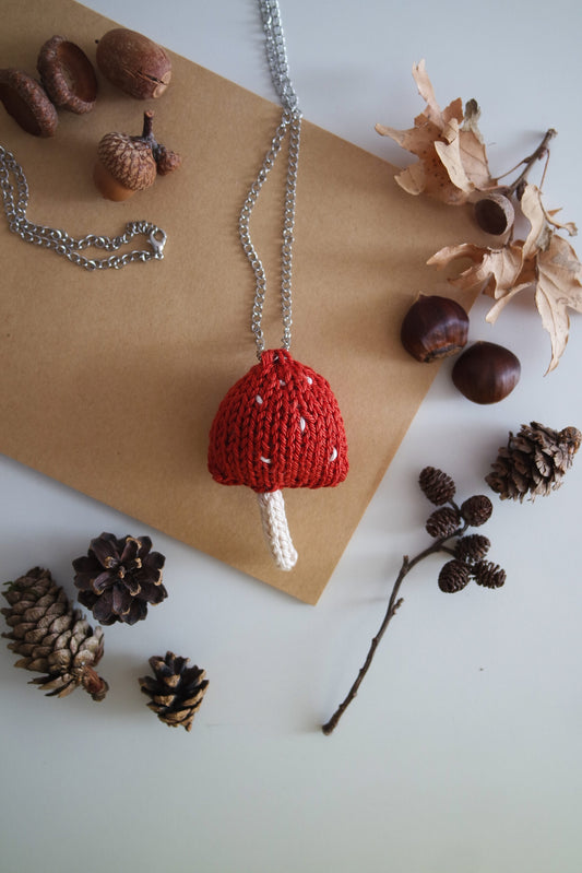 Spilla Fungo Velenoso in cotone