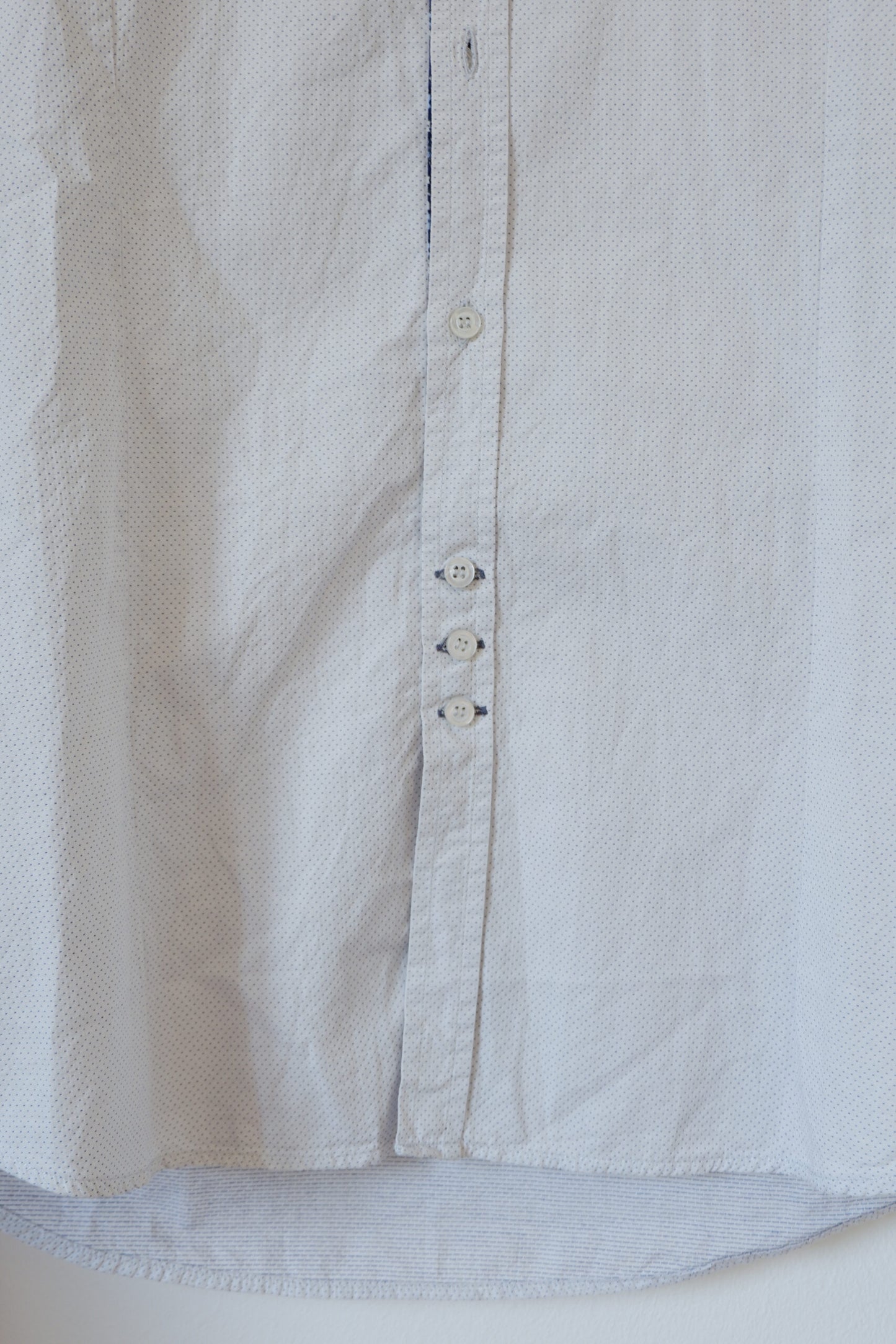 Camicia colazione bianca e azzurra