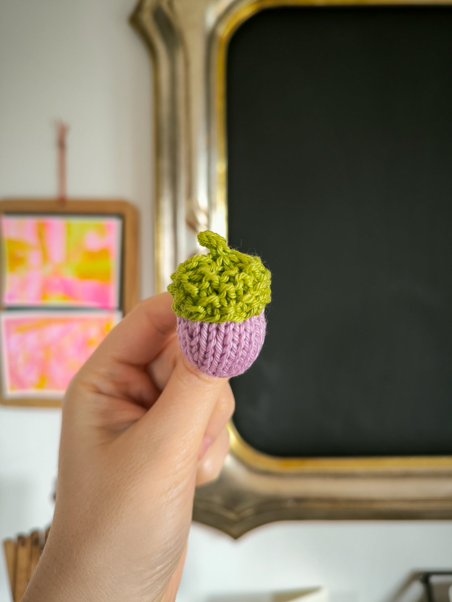 Spilla Ghianda in cotone