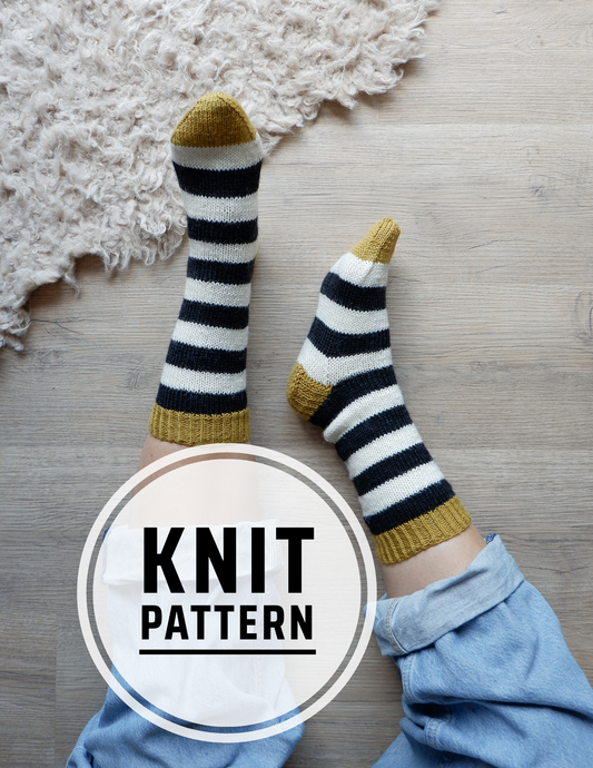 Calzette Lunghe a righe - Pattern digitale