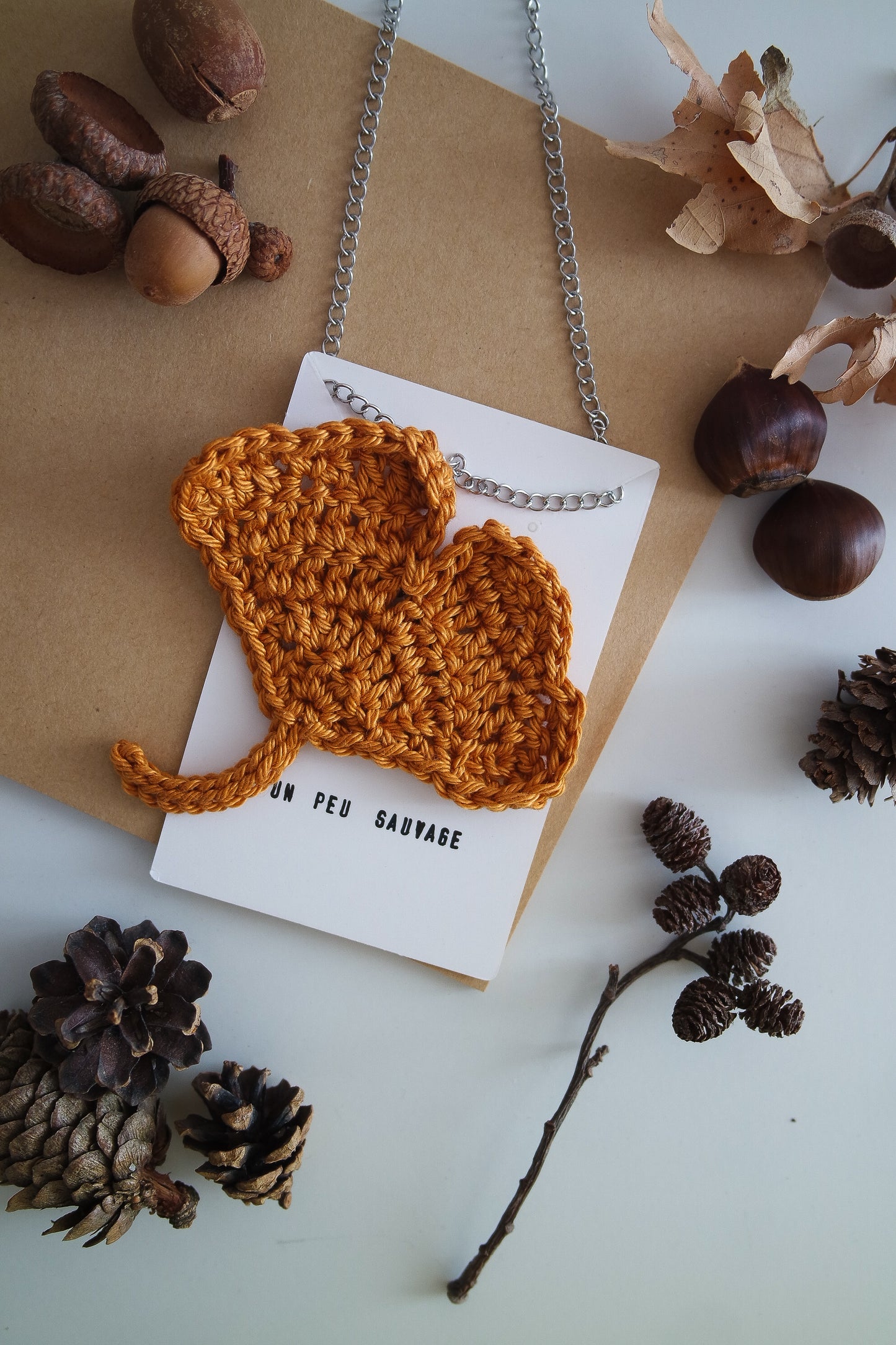 Collana Foglia di Ginko